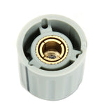 Maxbell Random 5 Plastic & Brass 6mm Shaft Volume Control Rotary Potentiometer Knobs Cap