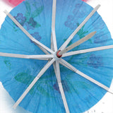 Maxbell 2x140± Colorful Parasol Umbrella Cocktail Party Drink Sticks Food Picks Decor