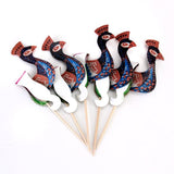 Maxbell 330Pc Mixed Umbrella /Peacock Cocktail Fruit Drink Cake Picks Sticks Party Decor