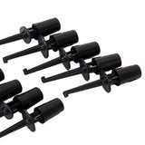 Maxbell Pack of 20Pcs Black & Red Mini Test Hook Probe Spring Clip for PCB SMD