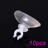 Maxbell 10 x Air Line Tube Suction Cup Clip +10Pcs One Way Check Valve for Aquarium Tank