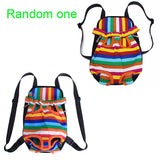 Maxbell Maxbell Color Stripes Pet Dog Front Carrier Backpack Bag - Size M