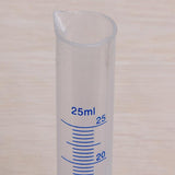 Maxbell 4Pcs 25ml/ 50ml/100ml/250ml Plastic Graduated Laboratory Measuring Cylinder