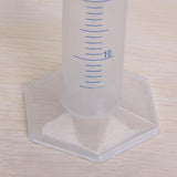 Maxbell 4Pcs 25ml/ 50ml/100ml/250ml Plastic Graduated Laboratory Measuring Cylinder