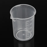 Maxbell 100ml & 50ml Plastic Kitchen Laboratory Test Measuring Graduated Beaker Cup
