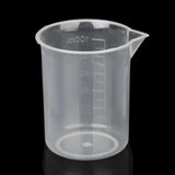 Maxbell 100ml & 50ml Plastic Kitchen Laboratory Test Measuring Graduated Beaker Cup