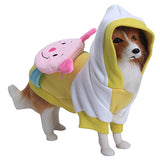 Maxbell Maxbell Hoodie Hooded Dog Coat Clothes w/ Backpack - M