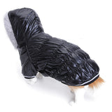 Maxbell Maxbell Black Pet Dog Hoodie Hooded Winter Puffy Coat Jacket - L