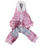 Maxbell Maxbell Pink Pet Dog Hoodie Hooded Winter Coat Jacket Jumpsuit - Size XL