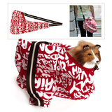 Maxbell Maxbell Pet Dog Cat Puppy Sling Single-Shoulder Bag Carrier Holder Tote Red Letter L