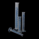 Maxbell 4pcs Transparent Plastic Graduated Cylinder