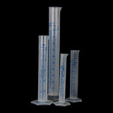 Maxbell 4pcs Transparent Plastic Graduated Cylinder