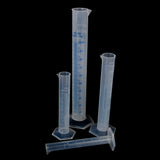 Maxbell 4pcs Transparent Plastic Graduated Cylinder