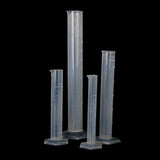 Maxbell 4pcs Transparent Plastic Graduated Cylinder