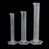Maxbell 4pcs Transparent Plastic Graduated Cylinder