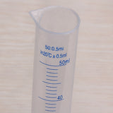 Maxbell 4pcs Transparent Plastic Graduated Cylinder