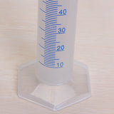 Maxbell 4pcs Transparent Plastic Graduated Cylinder