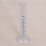 Maxbell 4pcs Transparent Plastic Graduated Cylinder