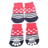 Maxbell Maxbell Paw Print Pet Dog Socks w/ Non-slip Bottom - S
