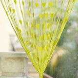 Maxbell Heart Tassel String Door Curtain Window Room Divider - Green