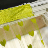 Maxbell Heart Tassel String Door Curtain Window Room Divider - Green