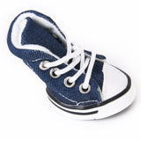 Maxbell Maxbell Pet Dog Shoes Boots Sneakers Denim Blue - Size 5