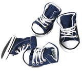 Maxbell Maxbell Pet Dog Shoes Boots Sneakers Denim Blue - Size 5