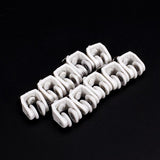 Maxbell 25x10pcs Plastic Curtain Track Runners Rail Runners with Eyelet