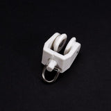 Maxbell 25x10pcs Plastic Curtain Track Runners Rail Runners with Eyelet