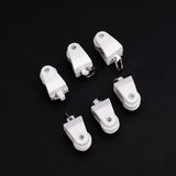 Maxbell 25x10pcs Plastic Curtain Track Runners Rail Runners with Eyelet