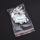 Maxbell 25x10pcs Plastic Curtain Track Runners Rail Runners with Eyelet