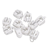 Maxbell 25x10pcs Plastic Curtain Track Runners Rail Runners with Eyelet