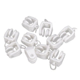 Maxbell 24x10pcs Plastic Curtain Track Runners Rail Runners with Eyelet