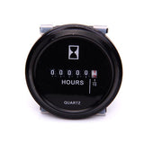 Maxbell 6V-80V DC / AC Round Quartz Hour Meter Gauge for Boat Car Truck
