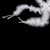 Maxbell 30xMarabou Feather Scarf Diva Night Party Wedding Gift Bouquet Decor White