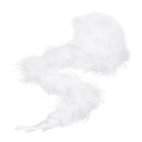 Maxbell 30xMarabou Feather Scarf Diva Night Party Wedding Gift Bouquet Decor White