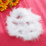 Maxbell 30xMarabou Feather Scarf Diva Night Party Wedding Gift Bouquet Decor White