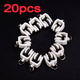 Maxbell 20pcs Plastic Curtain Track Runners Rail Runners with Eyelet