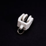 Maxbell 20pcs Plastic Curtain Track Runners Rail Runners with Eyelet