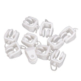 Maxbell 20pcs Plastic Curtain Track Runners Rail Runners with Eyelet