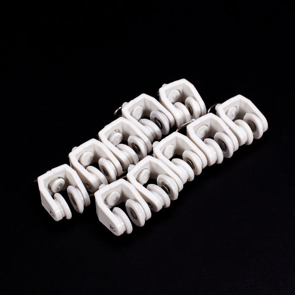 Maxbell 20pcs Plastic Curtain Track Runners Rail Runners with Eyelet