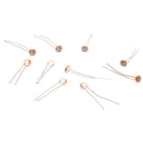 Maxbell 10pcs Light Dependent Resistor LDR Photoresistor GL5528+100 BC547 NPN Transistor