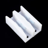 Maxbell 8x1-4/5 inch Wide Sliding Shower Door Bottom Guide
