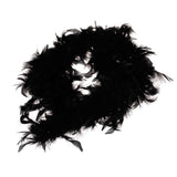 Maxbell 6xBlack Feather Boa Fluffy Craft Decoration 6.6 Feet Long