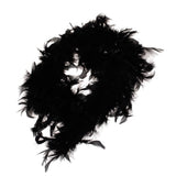 Maxbell 6xBlack Feather Boa Fluffy Craft Decoration 6.6 Feet Long