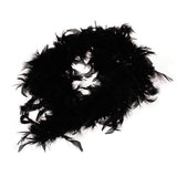 Maxbell 6xBlack Feather Boa Fluffy Craft Decoration 6.6 Feet Long