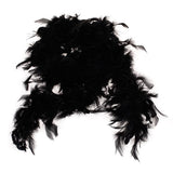 Maxbell 6xBlack Feather Boa Fluffy Craft Decoration 6.6 Feet Long