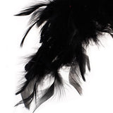 Maxbell 6xBlack Feather Boa Fluffy Craft Decoration 6.6 Feet Long