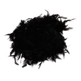 Maxbell 6xBlack Feather Boa Fluffy Craft Decoration 6.6 Feet Long