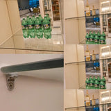 Maxbell 7x10pcs Glass Shelf Right Angle Fixing Clip Bracket with Suction Cup
